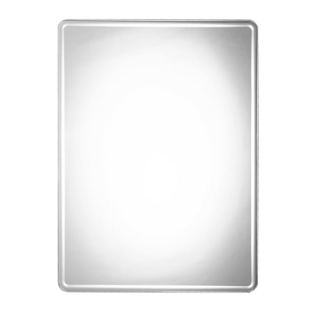 rounded rectangle mirror gold